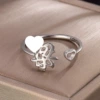 L5: Liang single silver ring - other surnames consult customer service