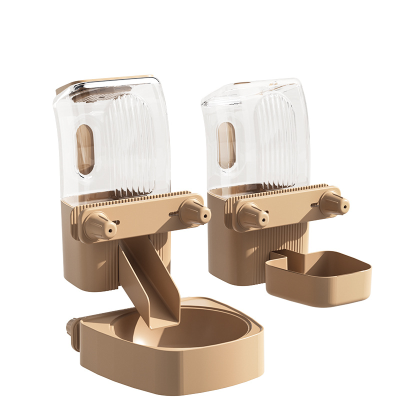 Jaula para mascotas, bebedero, gato colgante, alimentador de agua potable, cuenco para perros, cuenco para gatos, suministros para jaulas para perros de gran capacidad