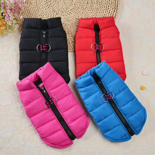 Hot Selling New Autumn and Winter Pet Clothes Zipper Vest Warm Dog Clothes Fashionable Zipper Dog Clothing