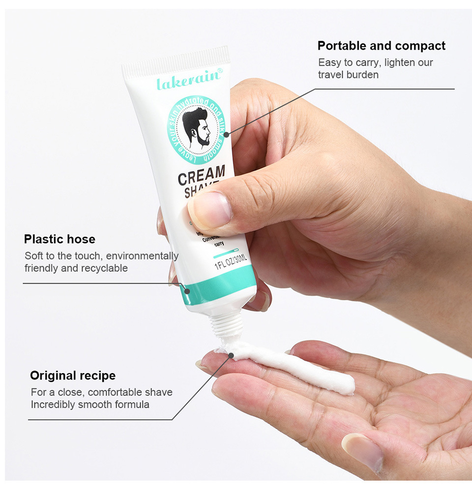 Cross-border lakerain Shaving Cream: Gentle, refreshing, Softening and silky shaving cream undefined
