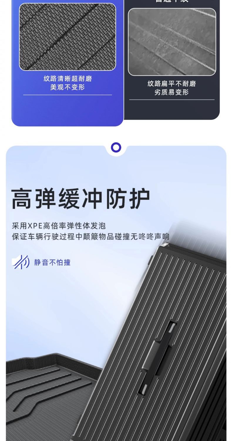 For Geely Star Wish Trunk Mat TPE Encloses 25 24 Tail Mat Interior Decoration Thickening Accessories