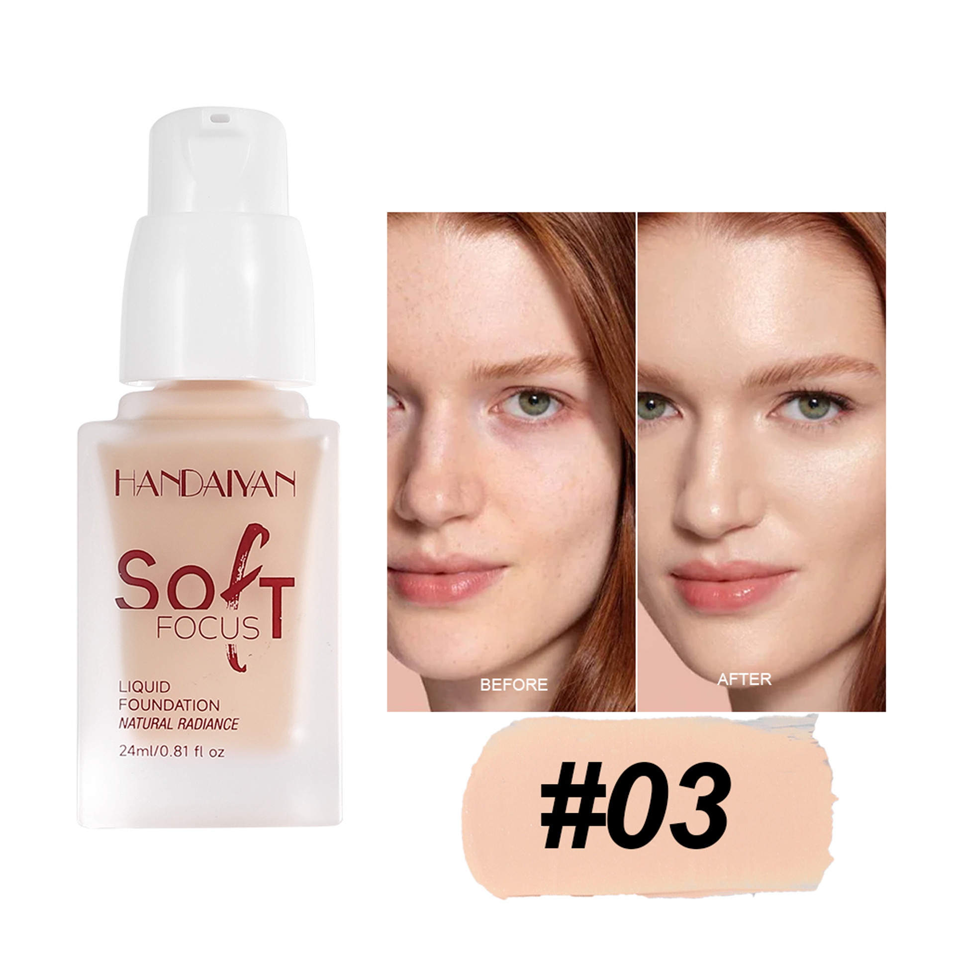 Base líquida transfronteriza opacificante duradero sin quitar el maquillaje, base humectante no pegajoso, maquillaje al por mayor.