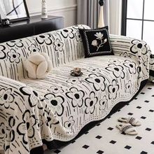 沙发巾秋冬舒棉绒沙发盖布防滑一片式沙发坐垫高级感沙发盖布批发