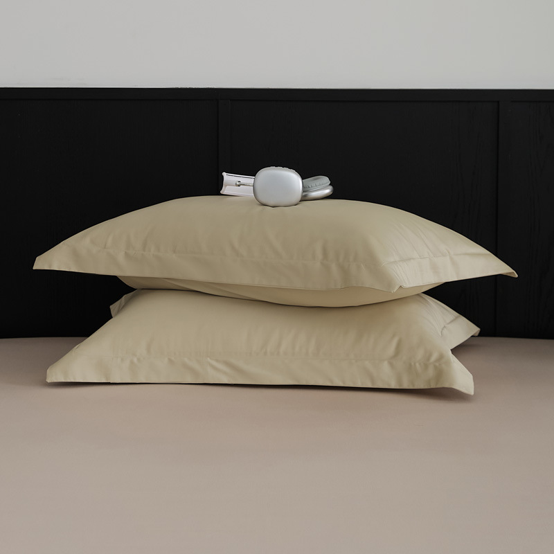 Nuevo par de fundas de almohada de algodón de fibra larga de algodón, un par de fundas de almohada