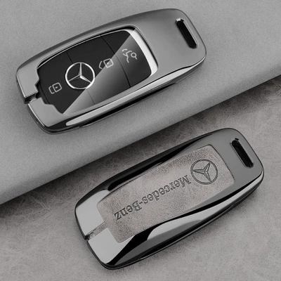Car key bag, Protective Case Waterproof and Scratch-Resistant - 1-gunmetal-gray-leather-all-inclusive-single-shell