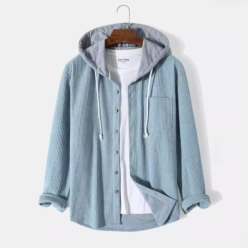 Cross-border Amazon AliExpress Men's Autumn and Winter Thickened Waffleted Hoodie Hoodie Cross-border Amazon AliExpress Men's Autumn and Winter Thickened Waffleted Hoodie Hoodie