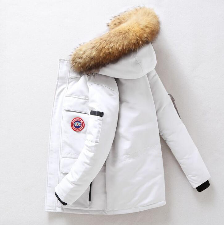 Chaqueta de plumón para hombre, venta al por mayor, invierno 2024, nueva chaqueta cálida y a prueba de frío para hombre, chaqueta de moda estilo pareja juvenil