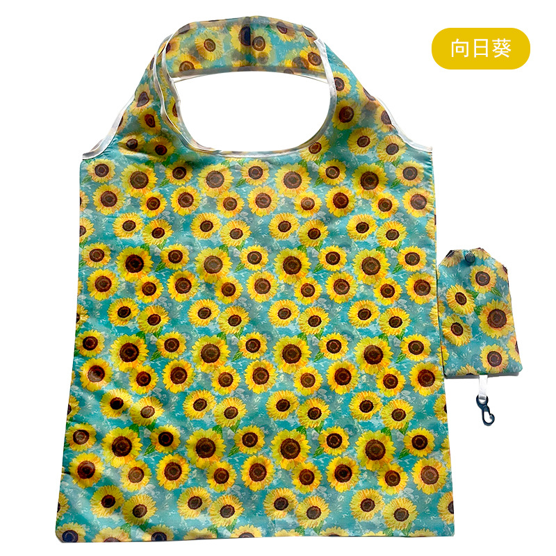 En stock nuevo 190T poliéster bolso de compras bolso portátil plegable publicidad regalo promocional bolsa al por mayor
