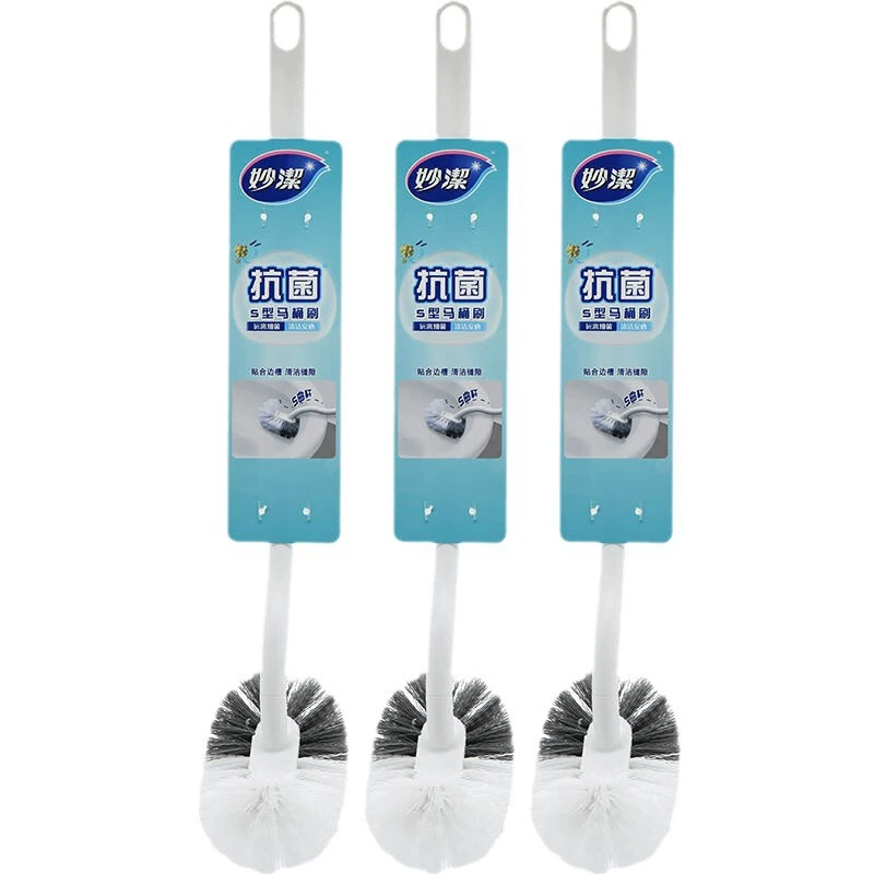 Toilet Brush, Antibacterial Silver‑Ion Hygienic Brush, Long Handle with Hanging Hole, 0.15 kg