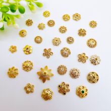 18K����ɫ��ɫ�~���� �U�ջ��� diy���������鴮�黨ñ����