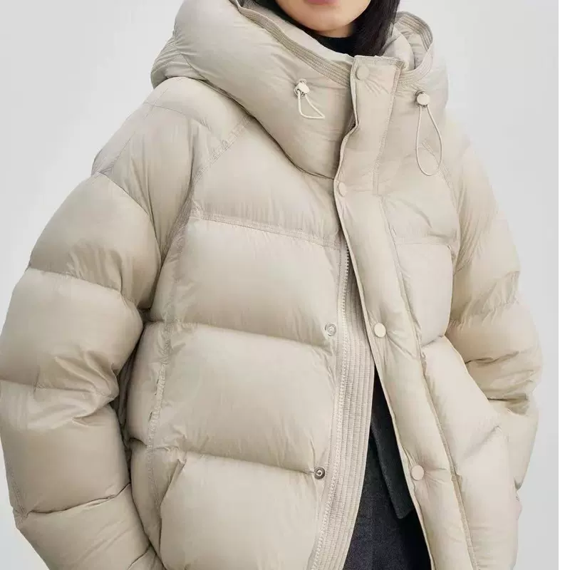 羽绒服女款冬季女装新款短款冬装90鸭绒外套女式高品质平湖