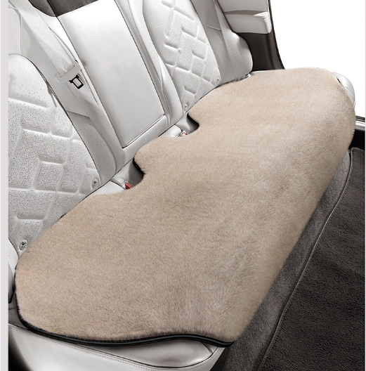 Wool pad: Qìchē Set Winter Warm - fog-apricot-rear-row-long-cushion