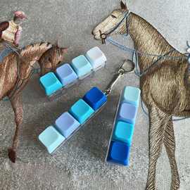 客定配色专拍 联系客服拍照确认 解压按键手指捏捏减压玩具钥匙扣