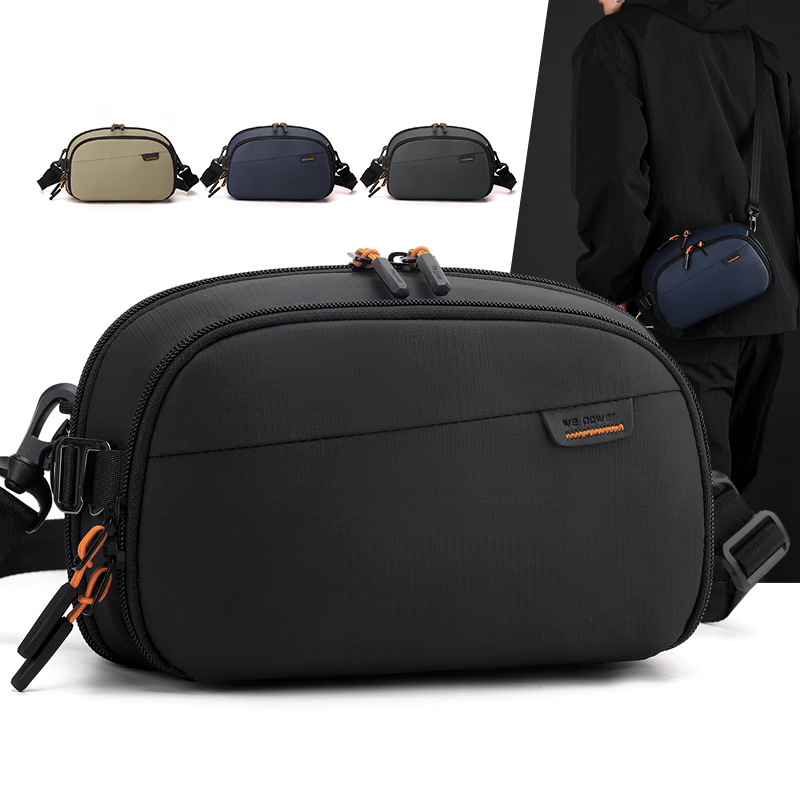 WEPOWER nuevo paquete de viaje y viaje, paquete de almacenamiento de cable de datos digitales, bolso diagonal portátil de un solo hombro para viajeros