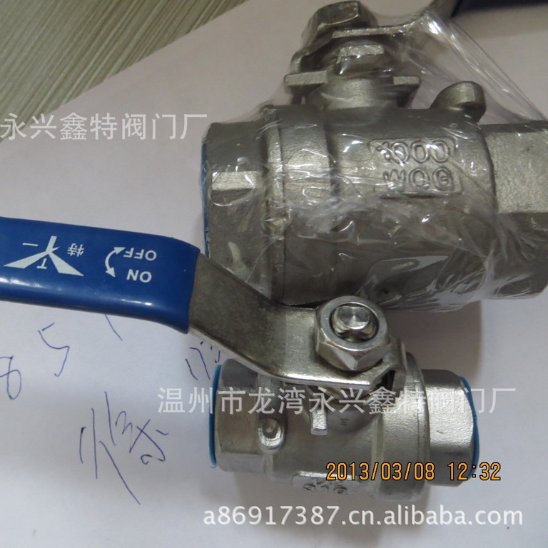 供应不锈钢外螺纹二通球阀; 不锈钢球阀 高压球阀 手动球阀