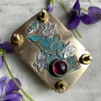 미니어처 꽃프레스-보라색