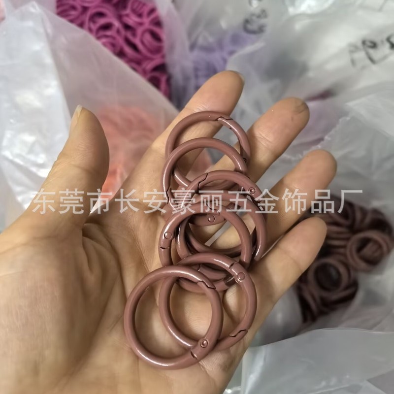Labubu マカロン 33 ミリメートルスプリングバックル diy ジュエリー内径 25 ミリメートルオープンサークル 1.0inch カラースプリングサークル|undefined