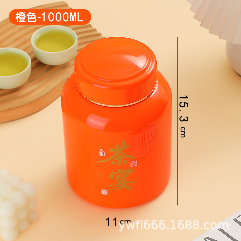 Taberna de té pequeña - naranja