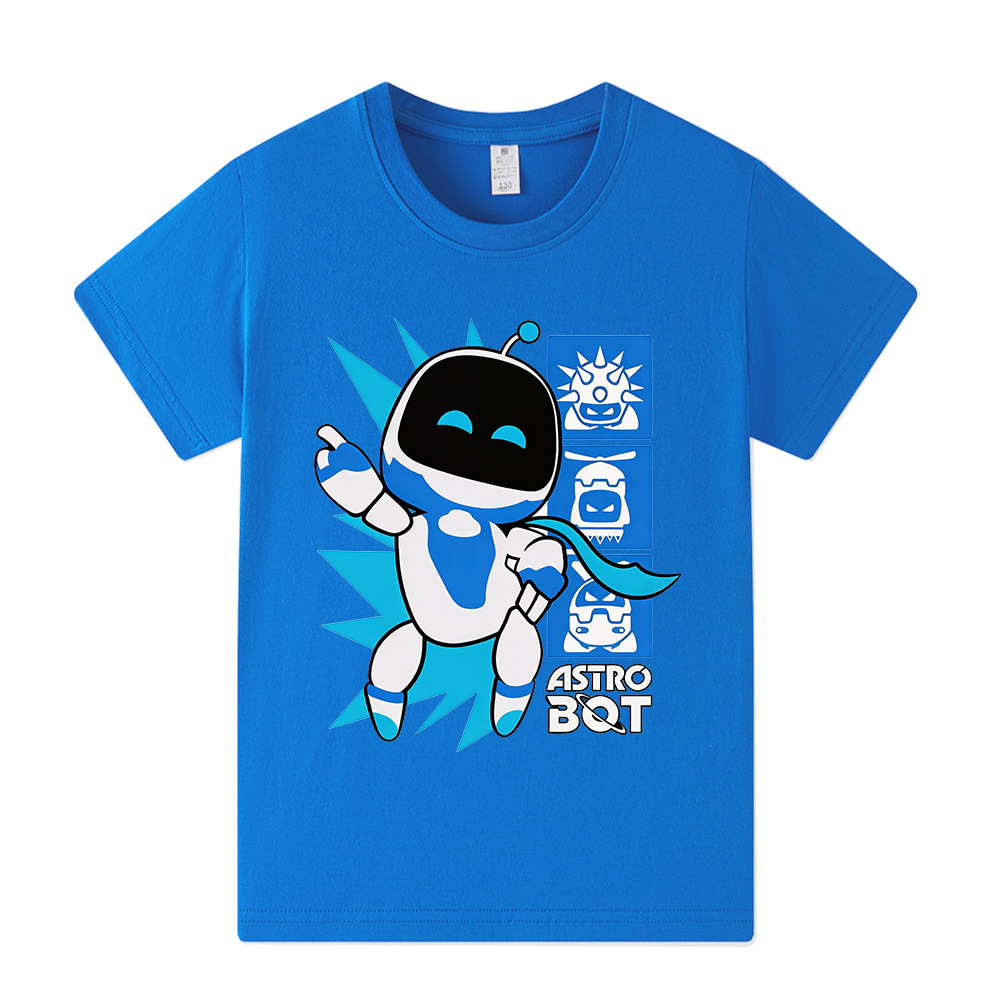 宇宙机器人/Astro Bot印花儿童短袖T恤上衣A1339