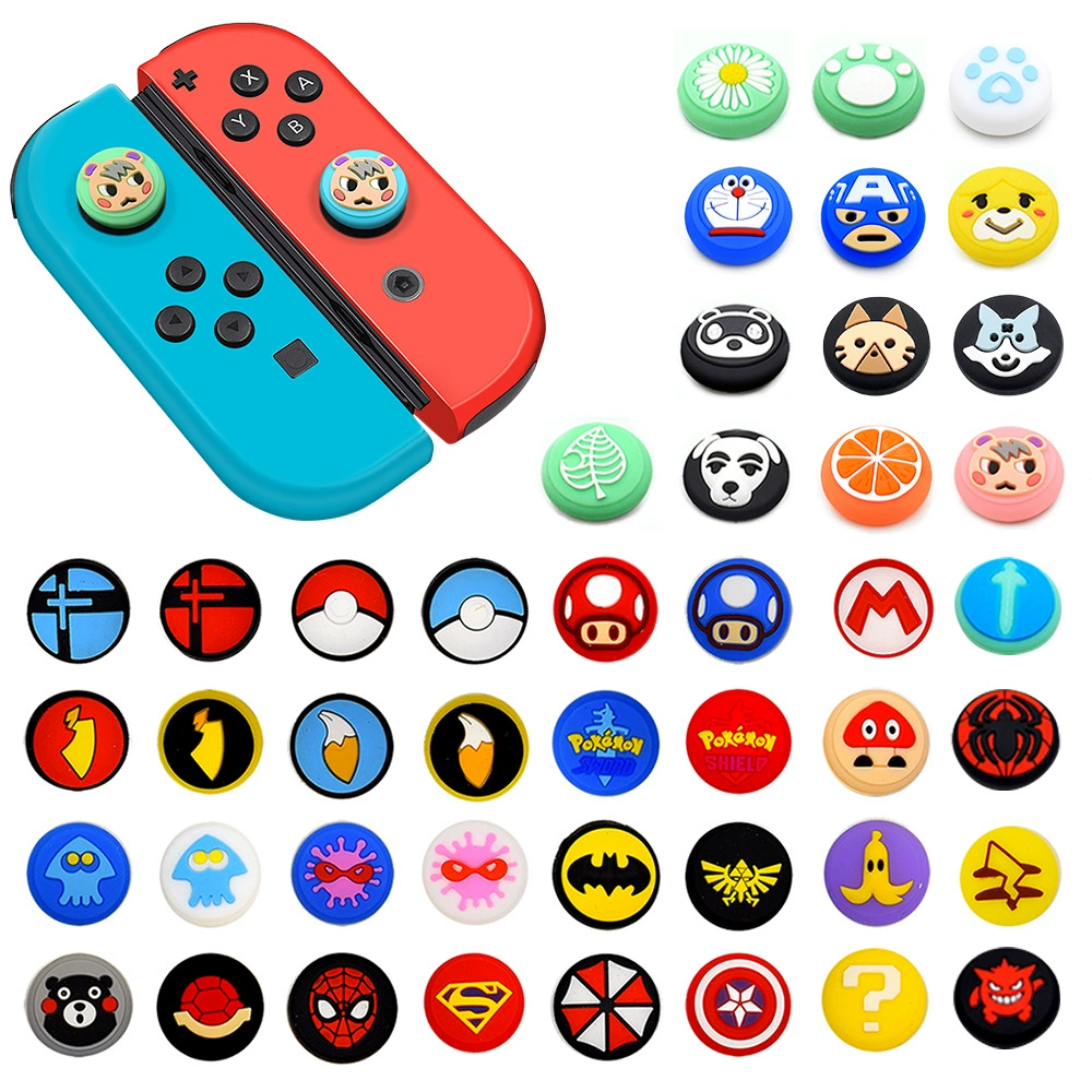 Чехлы на стики (Nintendo Switch) силиконовые 3D накладки на кнопки, милые персонажи