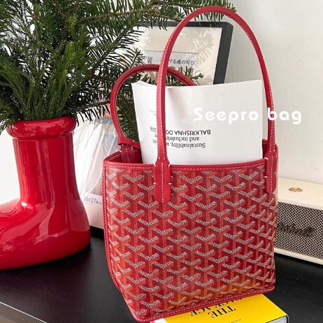 French Boutique Goyard/Goya Double-Sided Mini Tote Bag Mini Mother-Daughter Handbag Shoulder Bag