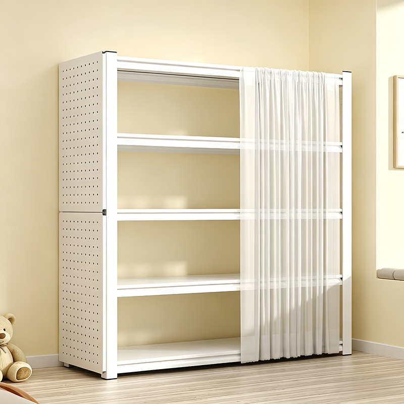 Household shelf storage rack, multi-layer floor-standing commercial steel storage rack for supermarkets, kitchens, balconies, storage rooms, and utility rooms Household shelf storage rack, multi-layer floor-standing commercial steel storage rack for supermarkets, kitchens, balconies, storage rooms, and utility rooms