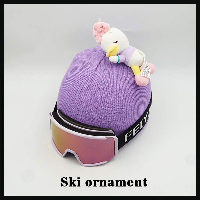 Helmet Cover Doll Ski Helmet Decoration Cartoon Creative Accessories