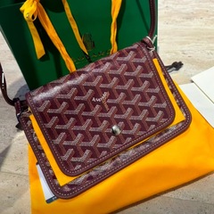 新品Goyard/戈雅信封包Plumet老花Y字满印woc邮差包单肩斜挎女包