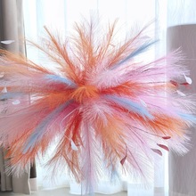 仿真北欧芦苇草羽毛摆件客厅摆放ins跨境蒲苇草婚礼装饰仿真道具