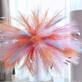 仿真北欧芦苇草羽毛摆件客厅摆放ins跨境蒲苇草婚礼装饰仿真道具