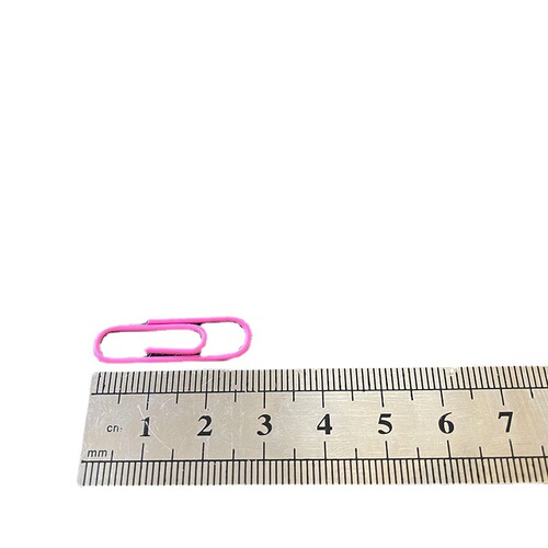Colorful 28MM paper clip metal paper clip barrel candy color paper clip office folder exclusive cross-border supply