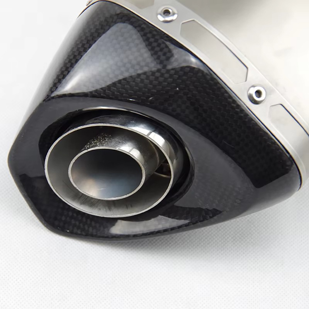 Motorcycle modified exhaust pipe front and rear section connected to the original car rear section carbon fiber exhaust suitable for Kawasaki Z900