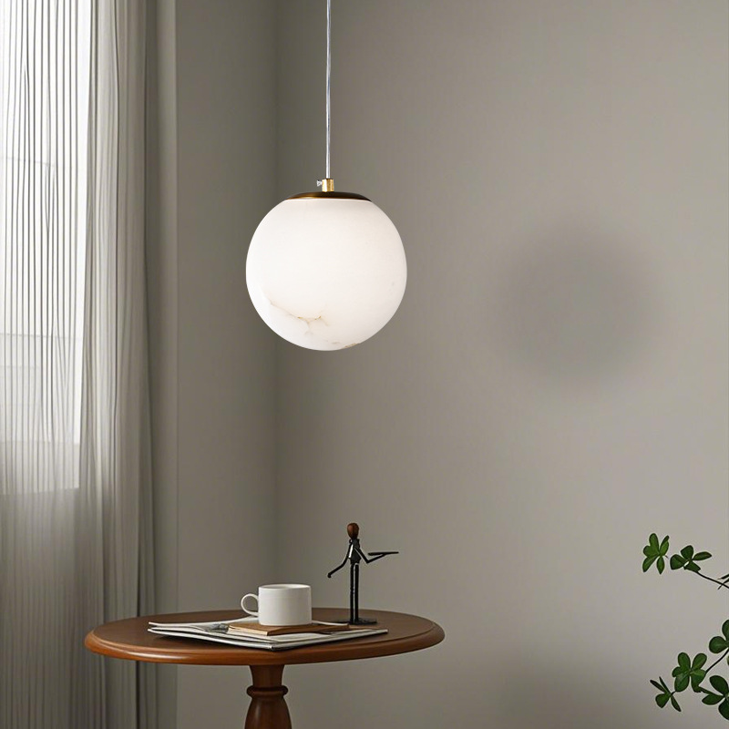 Modern copper ceiling lamp for bed