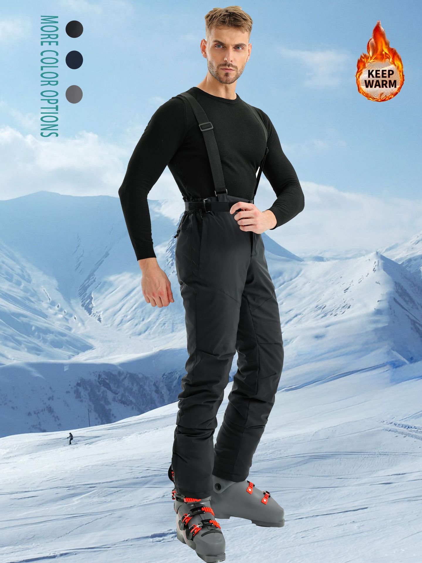 Ski waterproof breathable windproof wear-resistant overall