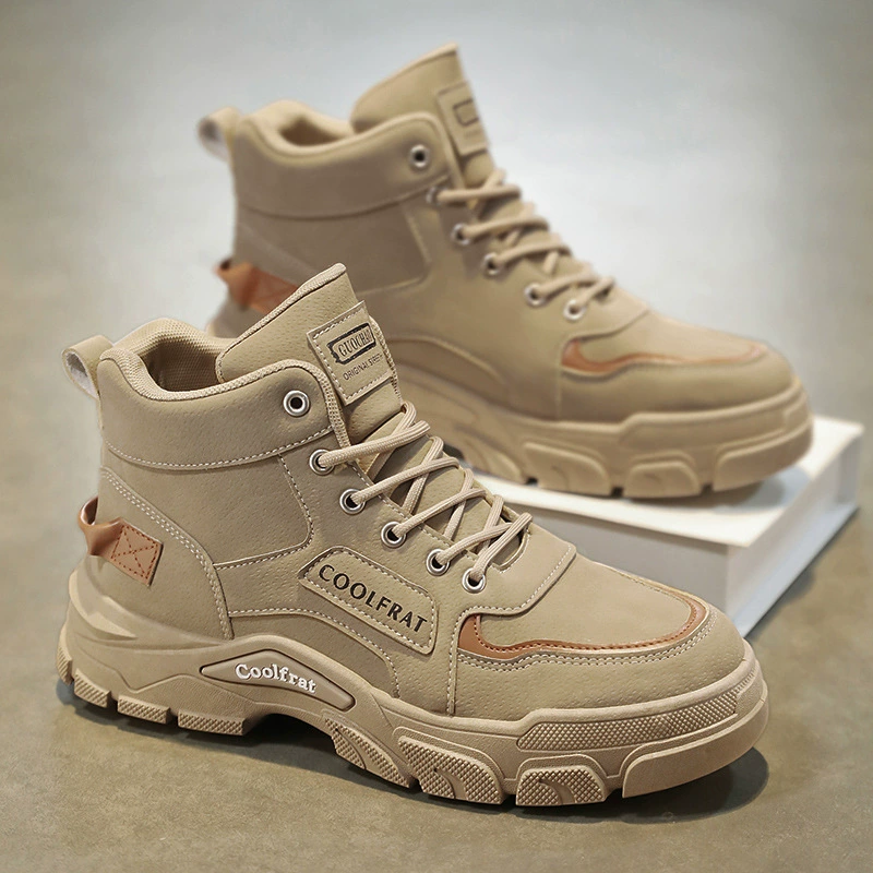 Ботинки‑анкл (Martens) зимние на платформе, износостойкая подошва, шнуровка, 39–44