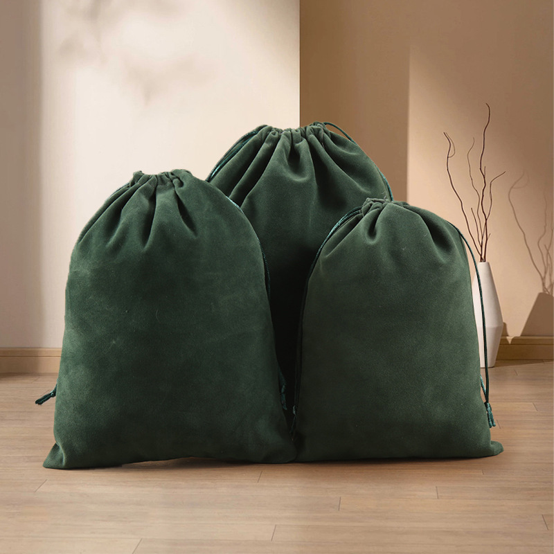 Bolsa de terciopelo de boca de Shu Corea tira de la cuerda Corea del Sur joyas de regalo de color para recibir pequeñas bolsas de tela engrosadas bolsas de regalo de joyas