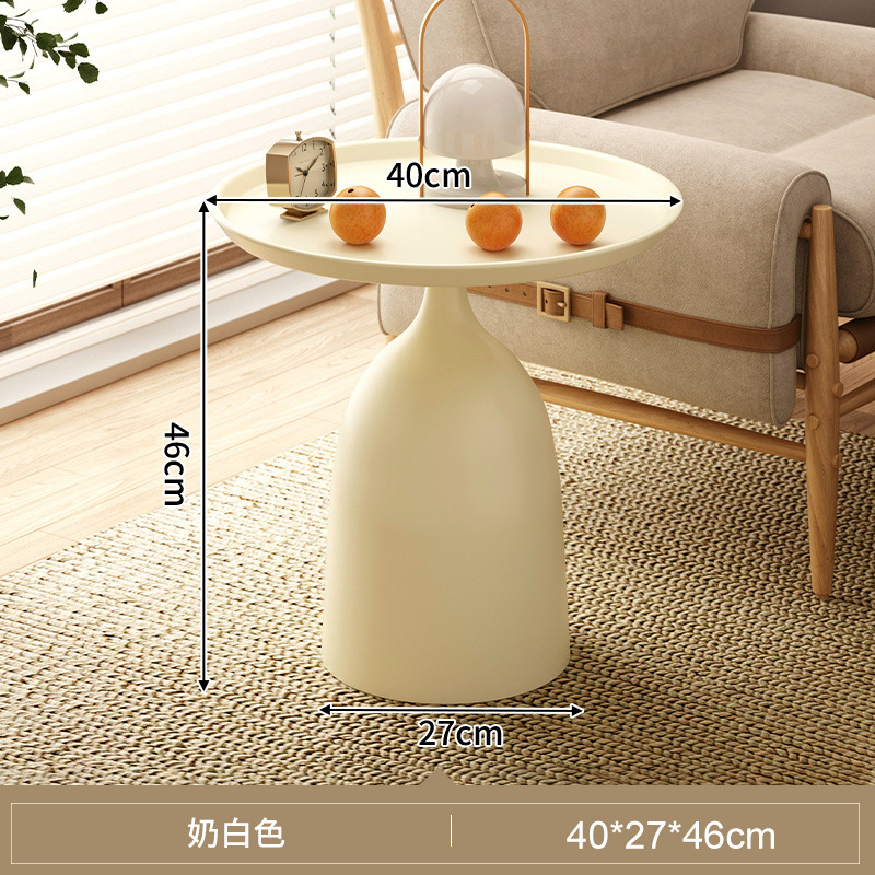 Mesa pequeña, sala de estar, sofá doméstico, mesa lateral, balcón, mesa redonda pequeña, mini mesa de centro, mesa de almacenamiento junto a la cama, mesita de noche de hierro