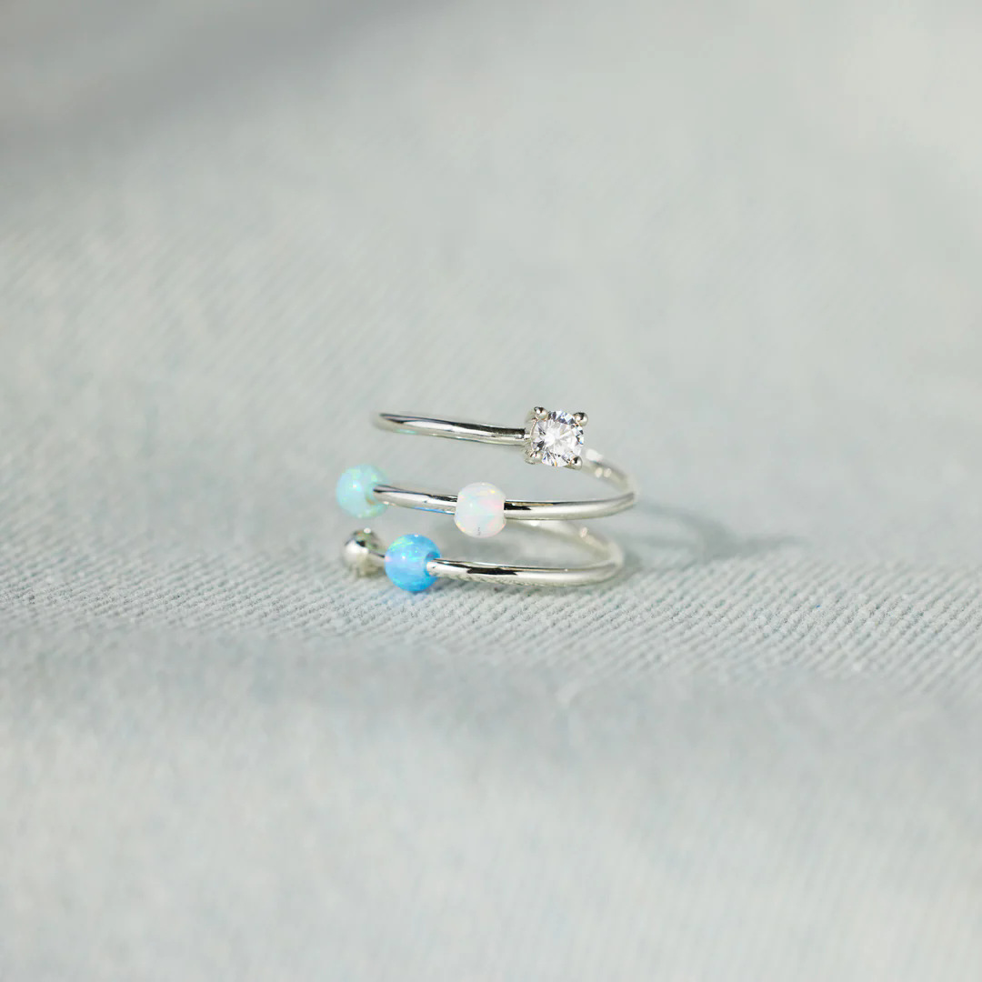 Anxiety Ring Classification 7, Adjustable Ring Size 925 Sterling Silver Geometric Rings 925 Sterling Silver Rings