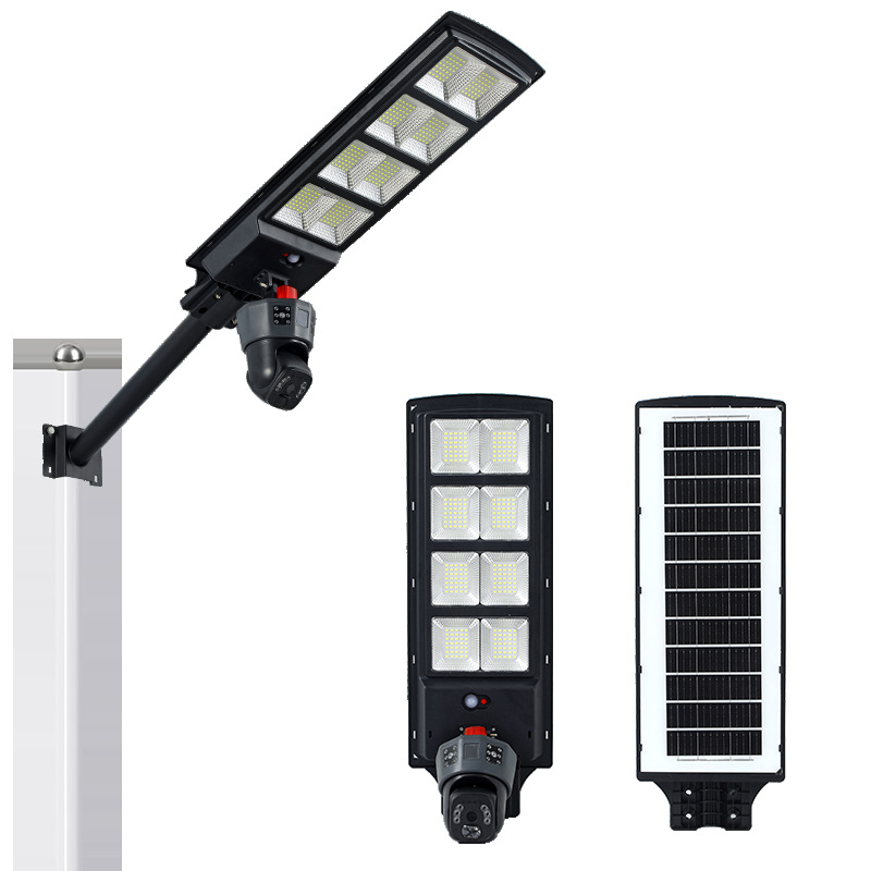 Industria integrada lámpara solar de inducción de monitoreo de iluminación lámpara de patio al aire libre puerta de entrada nueva frontera rural