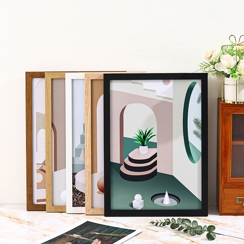 Handmade Wooden Photo Frames for Display, Wholesale Framed Picture Frames A3A 416inch Wall-Mounted Photo Frames 4K8K Creative Photo Wall