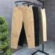 2024 New Men's Casual Pants Men's Thin Small Straight Leg Pants Straight-Leg Leg Youth Business Gentleman Casual Pants