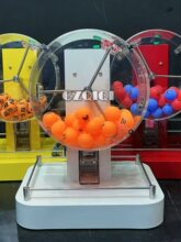 JT300双色球摇号机房地产摇珠机电动乒乓球摇球机学校学位搅珠机