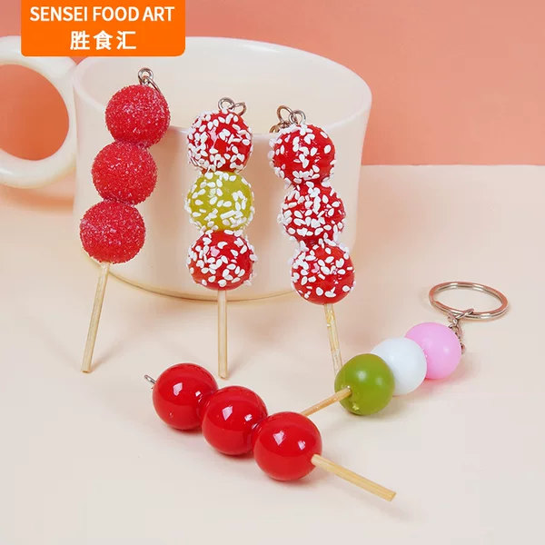 Mini Simulation Sugar-Coated Berry Model DIY Simulation Food Hairpin Accessories Simulation Sugar-Coated Berry String Bag Hanging Ornaments