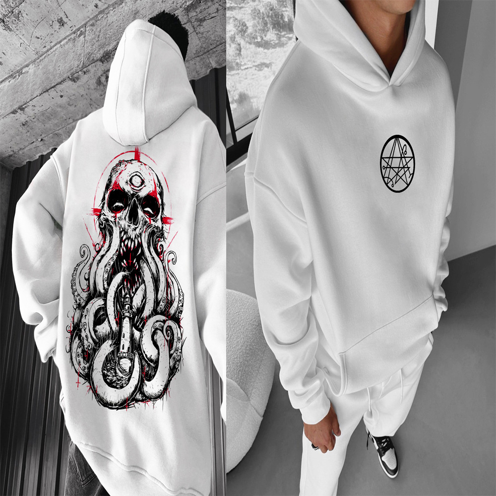 Estación independiente transfronteriza impresión digital para hombres y mujeres, parejas con capucha, suéter fresco de moda, ropa de otoño, blusa casual de otoño e invierno de Halloween