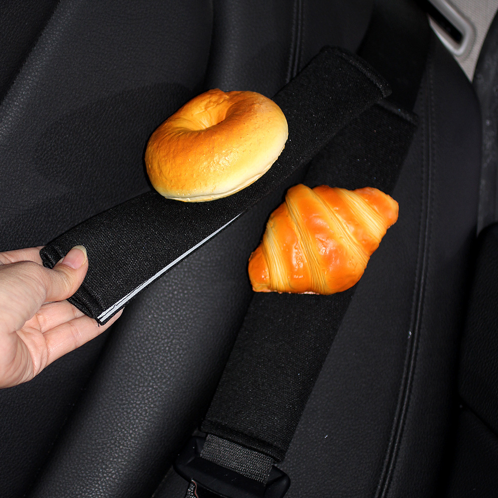 Funda Protectora de Hombro para Cinturón de Auto Lino, Descompresión Ergonómica, Acolchada para Vehículo image 3