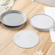 圓形軟膠防滑隔熱餐墊耐熱耐冷PVC茶杯墊現貨批發定制防水餐墊