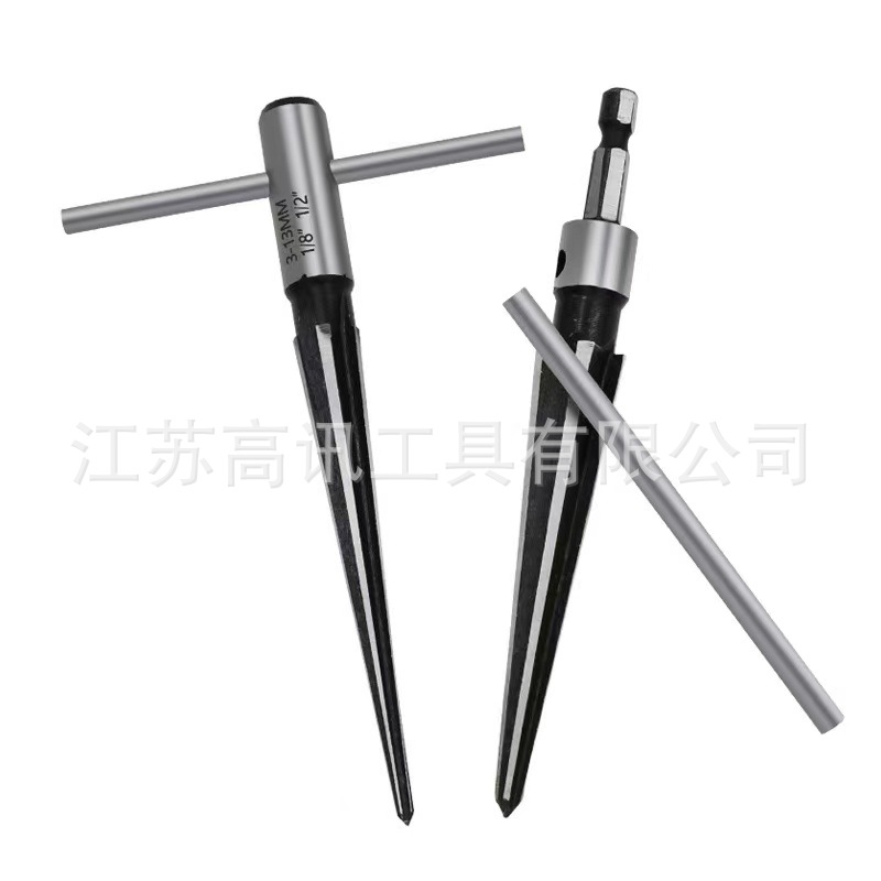 木工手用锥度铰刀 沉头钻 去毛刺打孔钻头3-13mm5-16mm木工倒角器