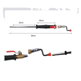 Tire pump nozzle inflatable nozzle cart quick inflation Rod inflatable meter tire inflation and deflation auto repair auto maintenance tool