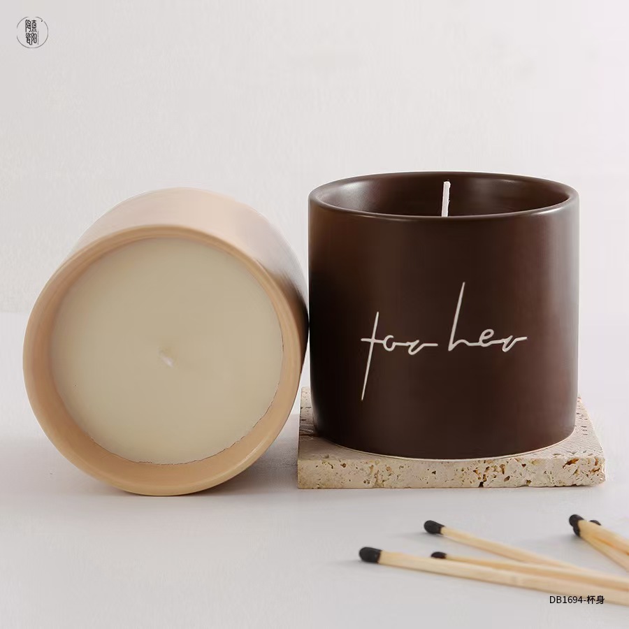 Transfronterizos para la creatividad de gran capacidad de alto valor de vela taza de fragancia nórdica de alto valor de vela de regalo de mano