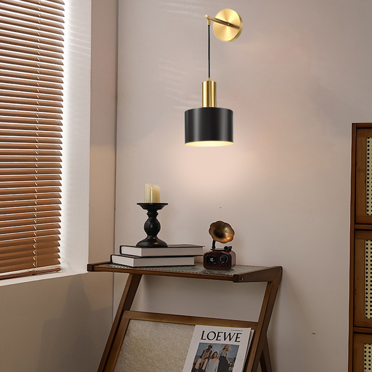 Cross-Border Amazon Wiring-Free Battery-Powered Wall Lamp Rgb Remote Control Bedside Lamp Living Room Background Wall Corridor Wall Lamp